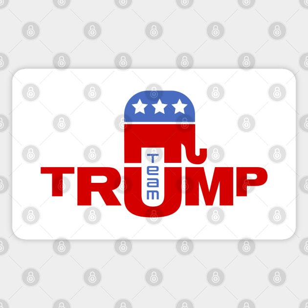 Team Trump GOP Elephant Sticker by Sanford Studio